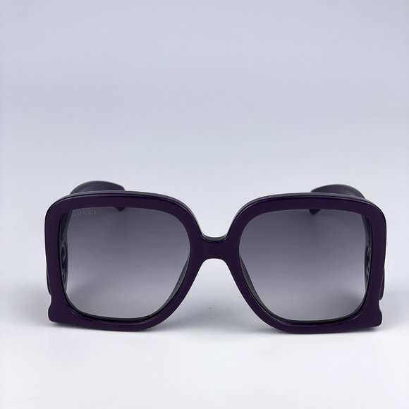 Gucci GG1326S 003 Sunglasses Violet Grey Gradient Oversized Square Women - Picture 8 of 14